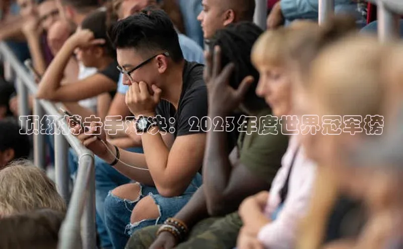 顶级搏击手对决：2023年度世界冠军榜