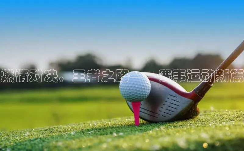 燃情对决，王者之路——赛事运动新篇
